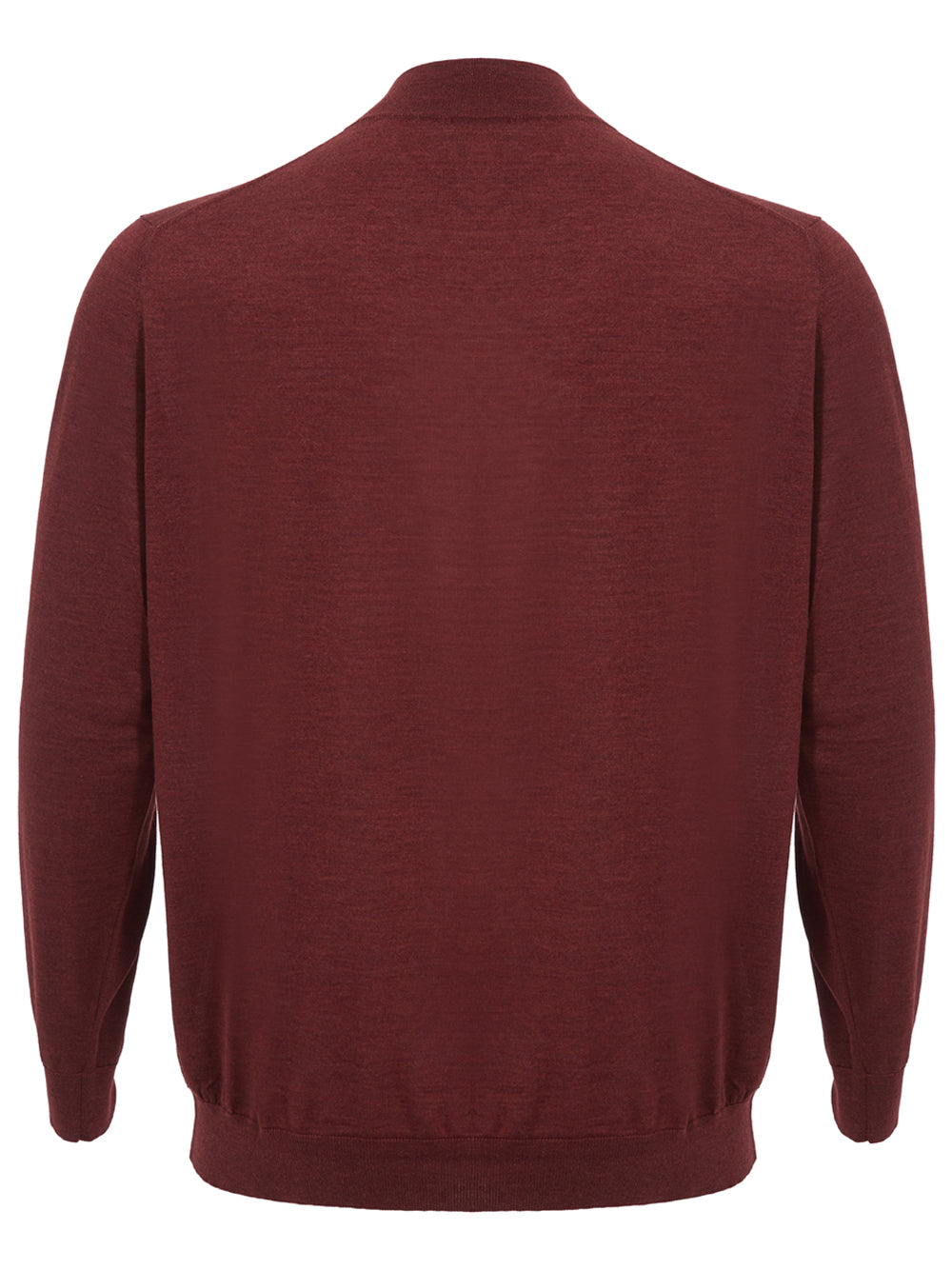Colombo Bordeaux Cashmere Mock Neck Sweater