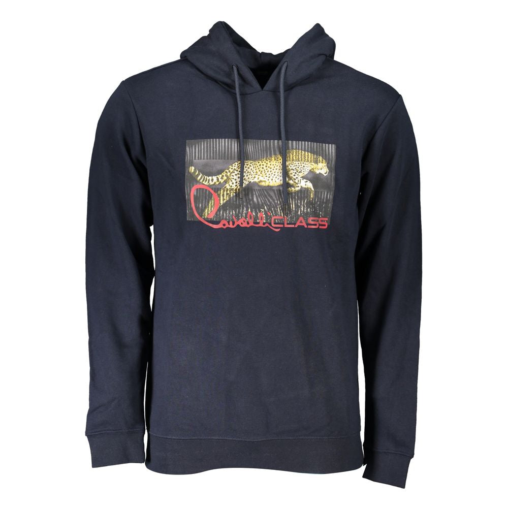 Cavalli Class Blue Cotton Sweater