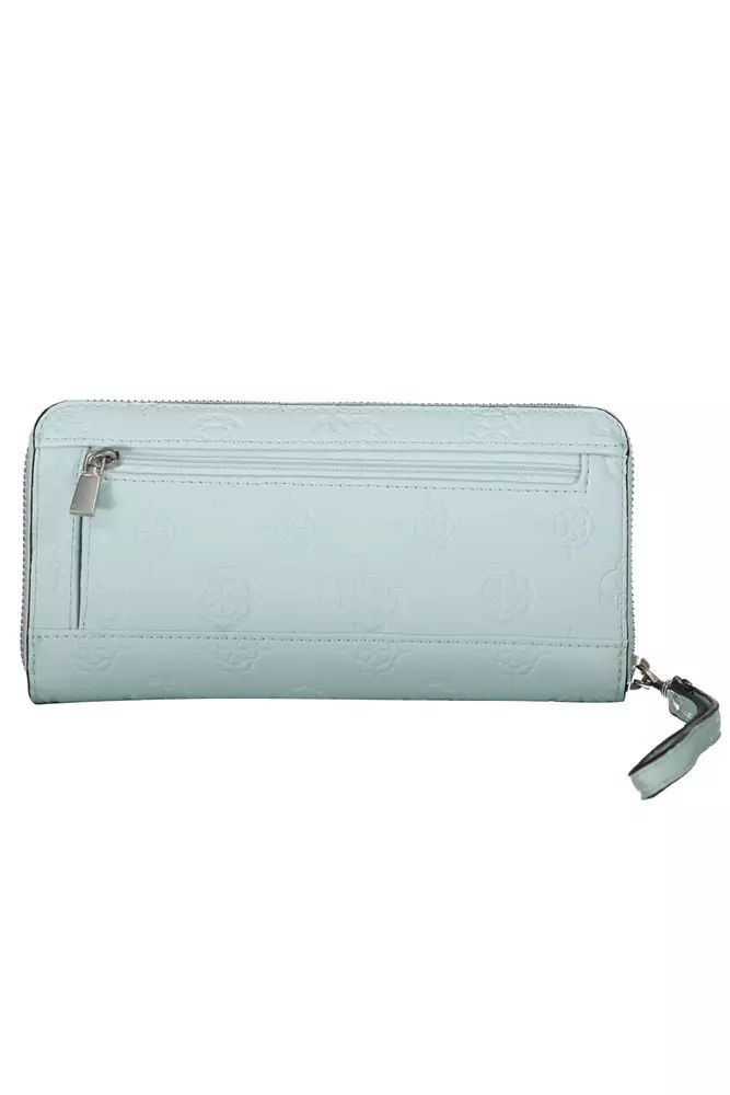 Guess Jeans Light Blue Polyethylene Wallet