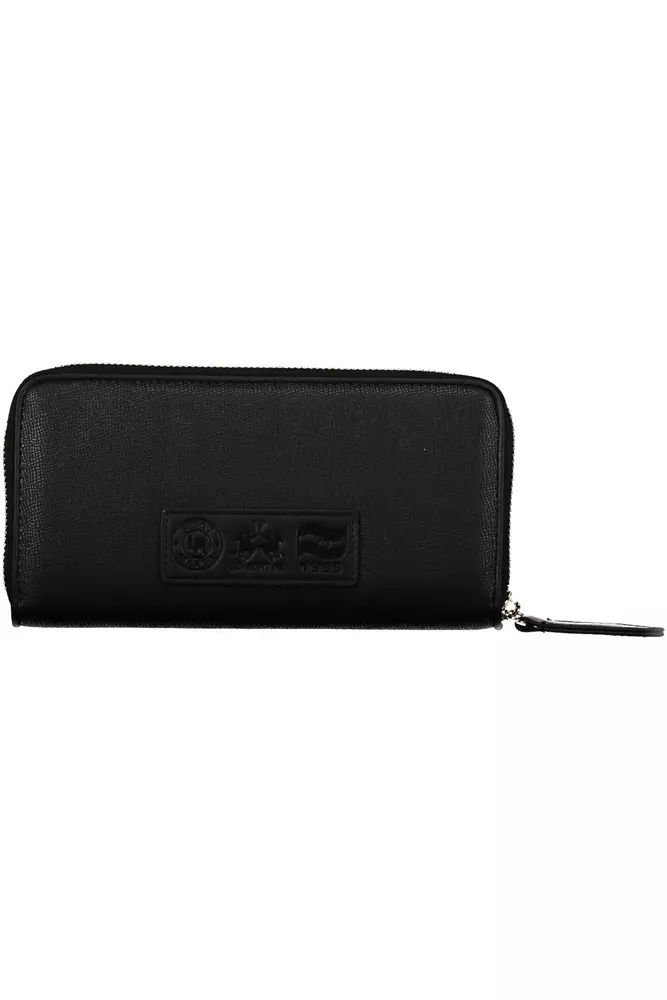 La Martina Black Polyethylene Wallet