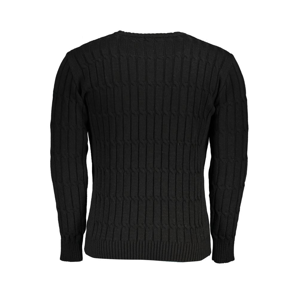 U.S. Grand Polo Black Fabric Sweater