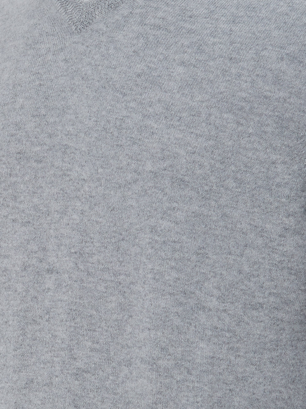 Colombo Grey V-Neck Cashmere Sweater