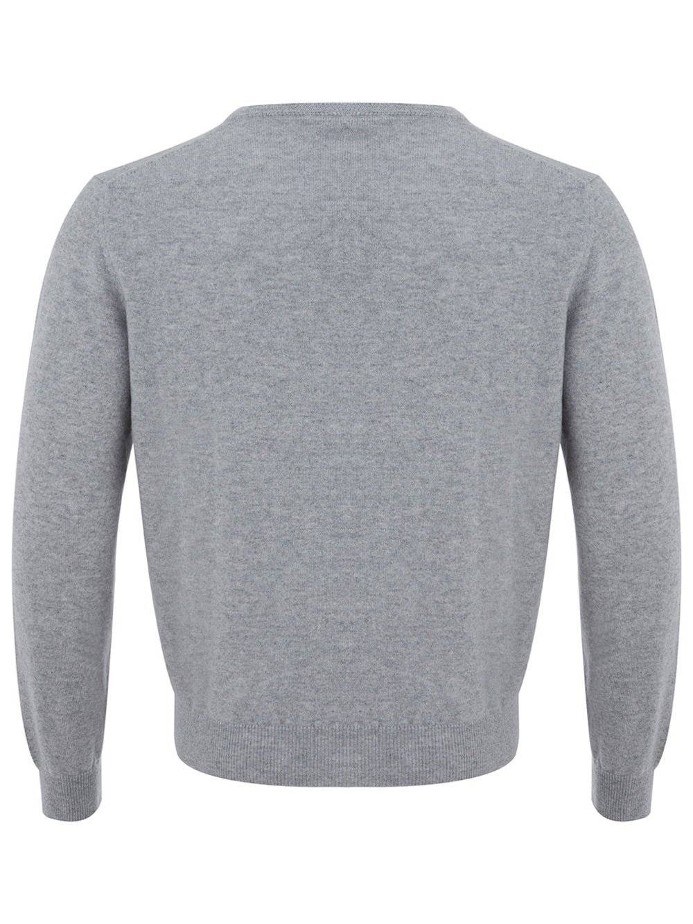 Colombo Grey V-Neck Cashmere Sweater