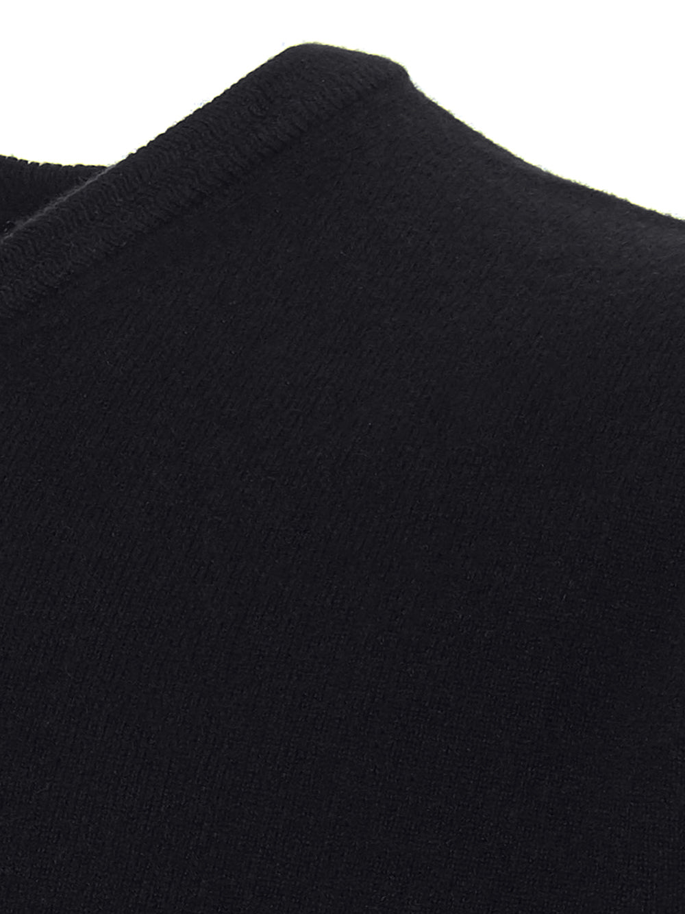 Colombo Black V-Neck Cashmere Sweater