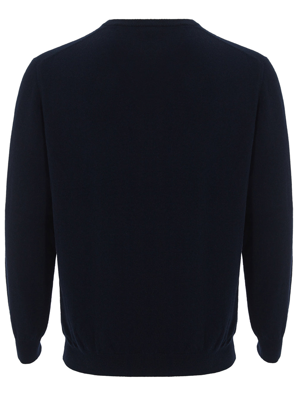 Colombo Blue Navy V-Neck Cashmere Sweater