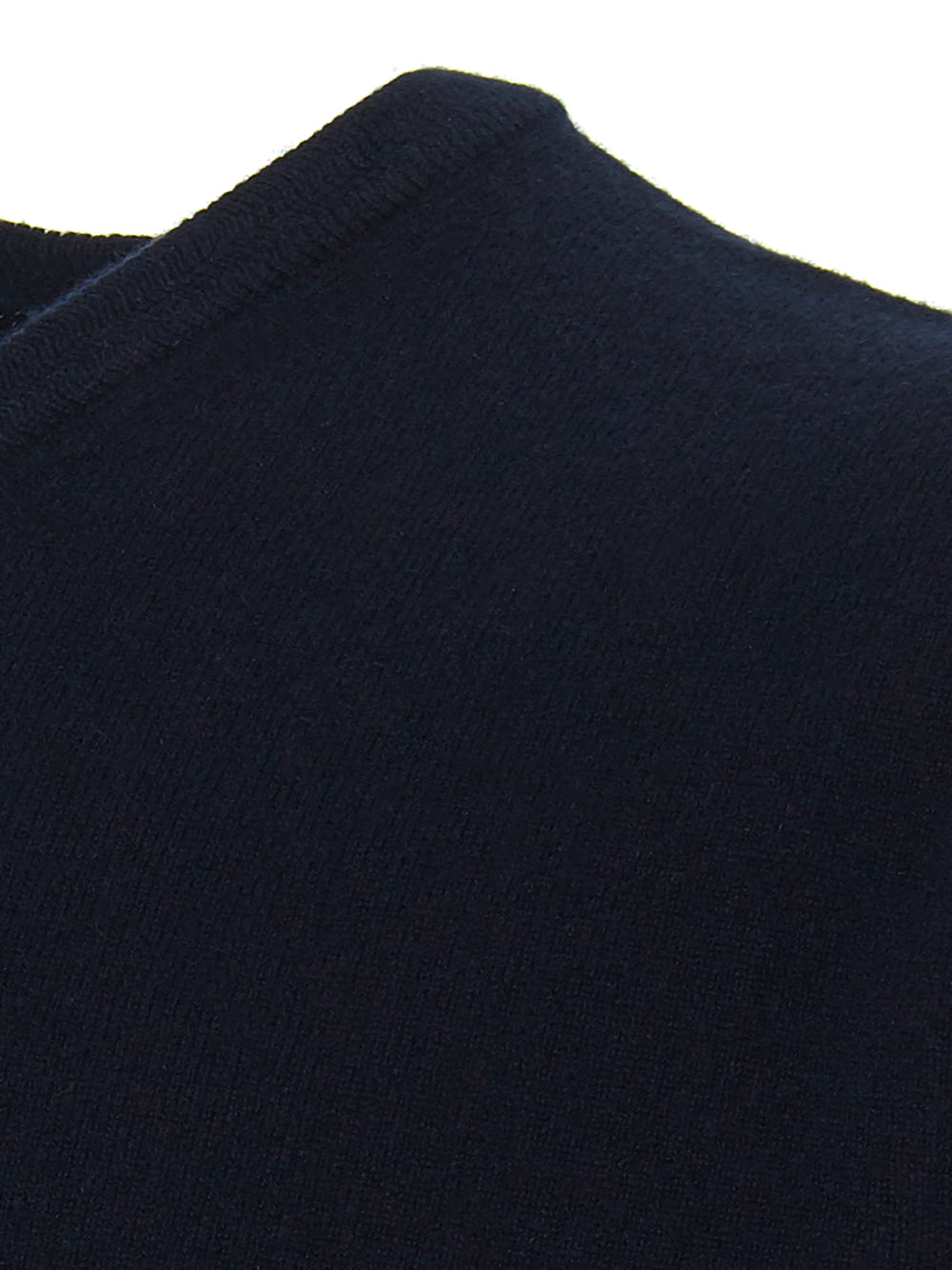 Colombo Blue Navy V-Neck Cashmere Sweater