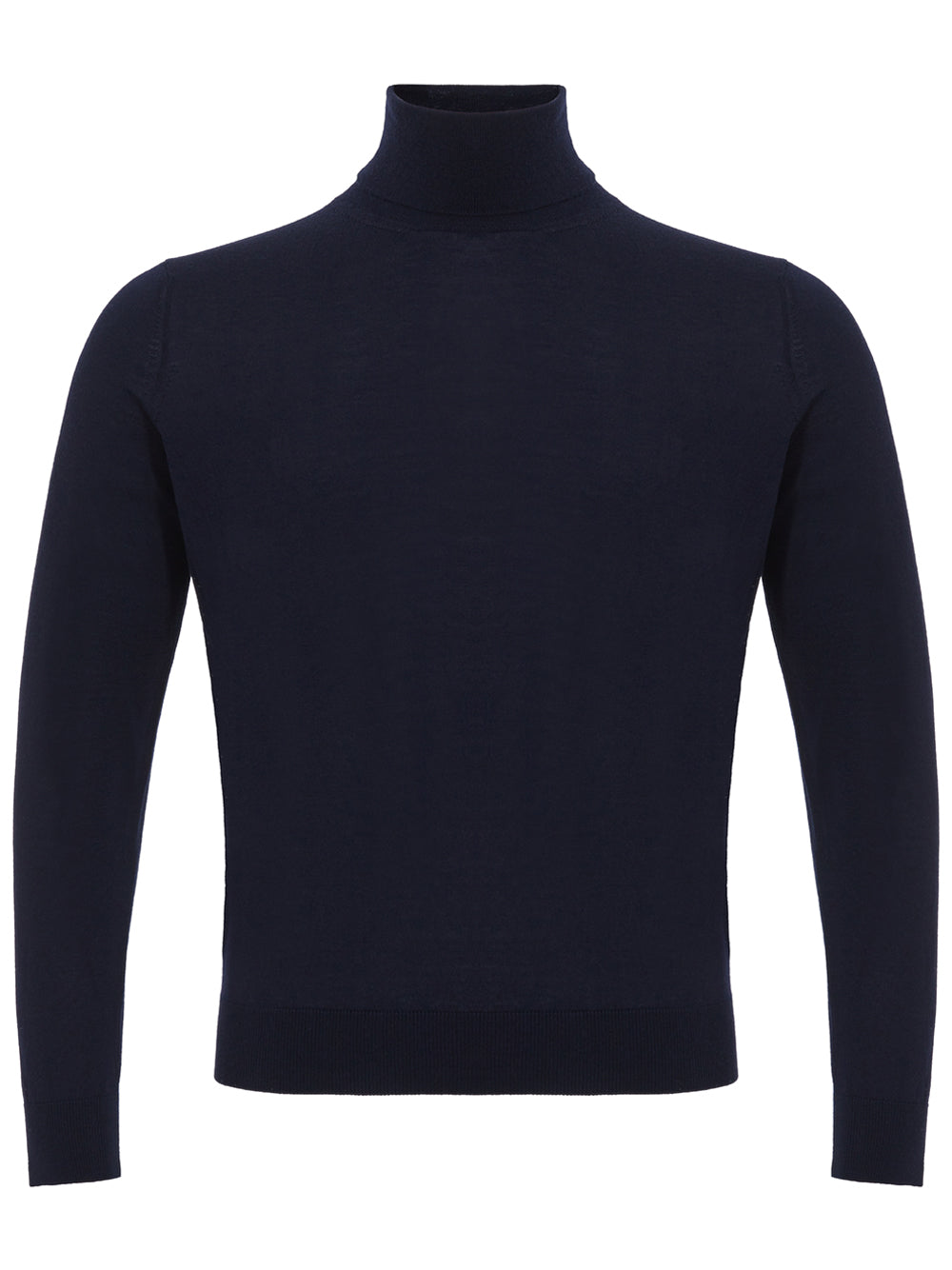 Colombo Blue Navy Cashmere Turtle Neck Sweater