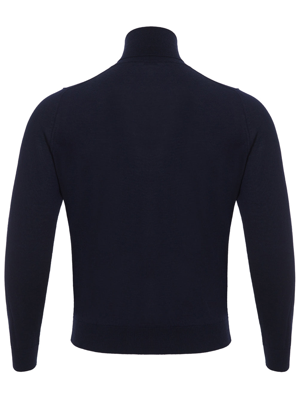 Colombo Blue Navy Cashmere Turtle Neck Sweater