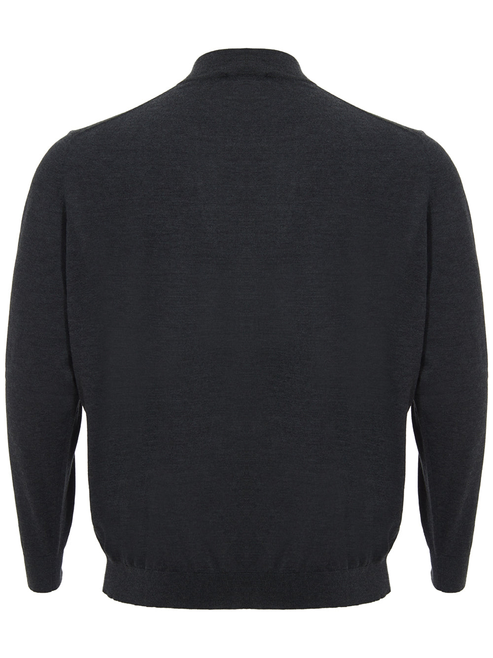 Colombo Dark Grey Cashmere Mock Neck Sweater
