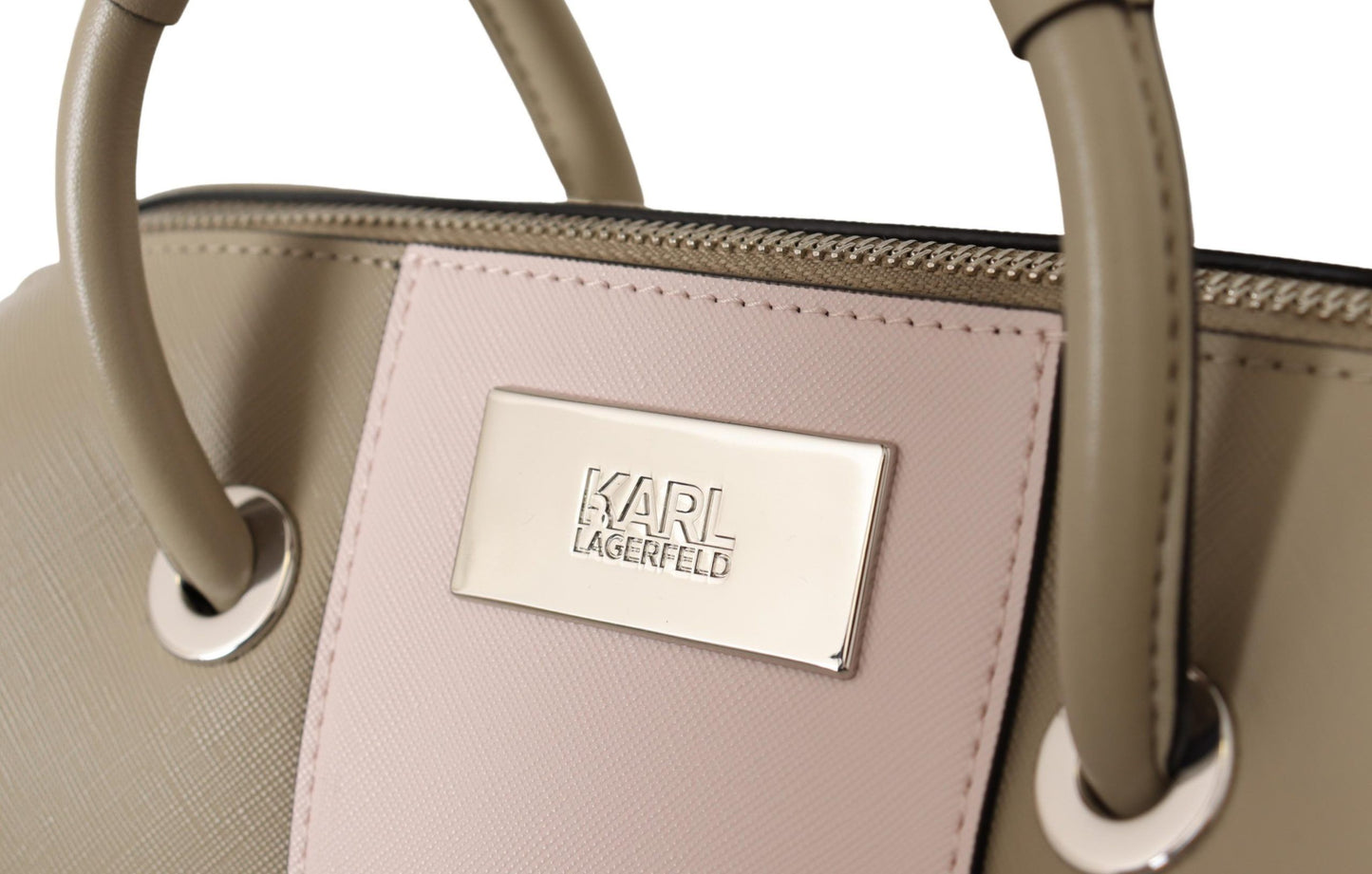 Karl Lagerfeld Sage Green Polyurethane Shoulder And Handbag
