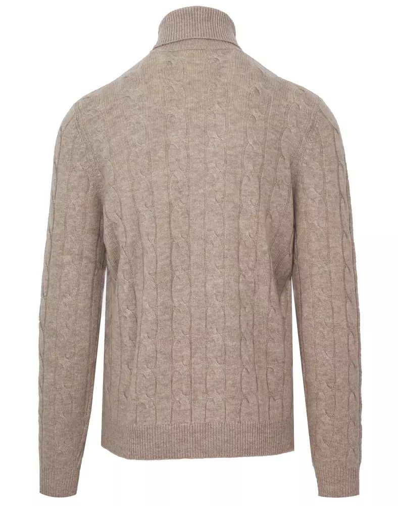 Malo Beige Wool Sweater