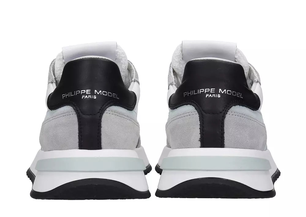 Philippe Model White Fabric Sneaker