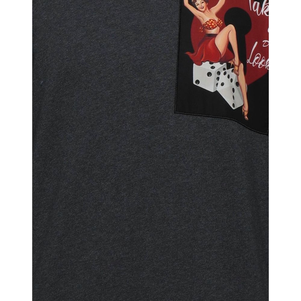 Dolce & Gabbana Gray Cotton Sweater