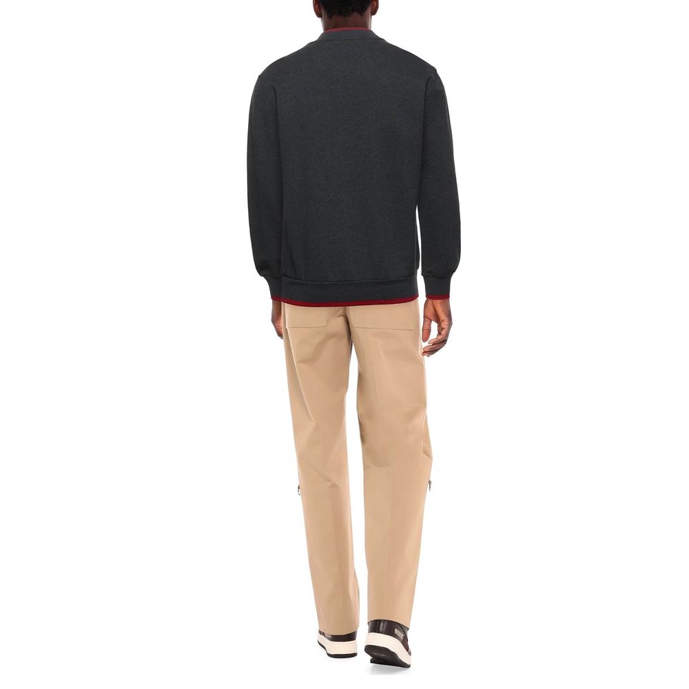 Dolce & Gabbana Gray Cotton Sweater