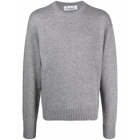 Off-White Gray Wool Sweater