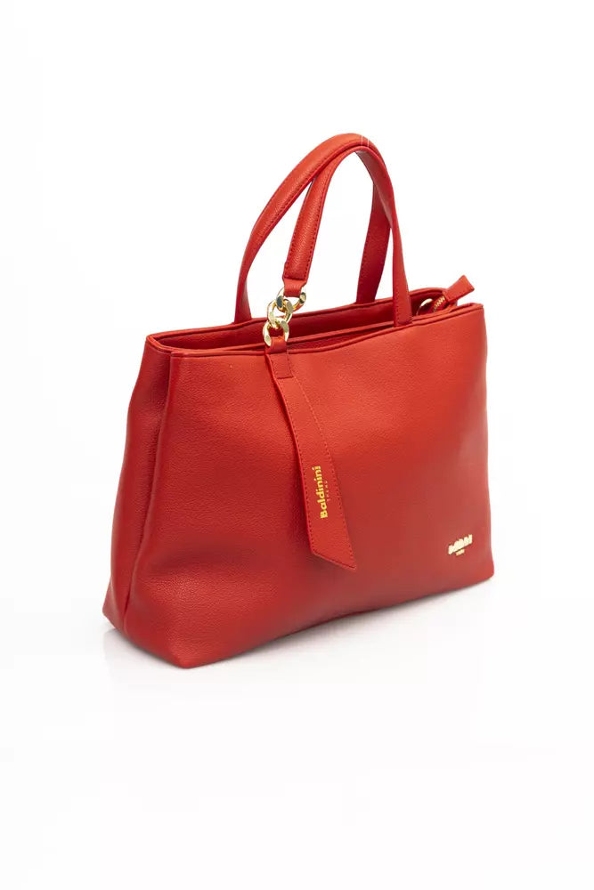 Baldinini Trend Red Polyurethane Handbag