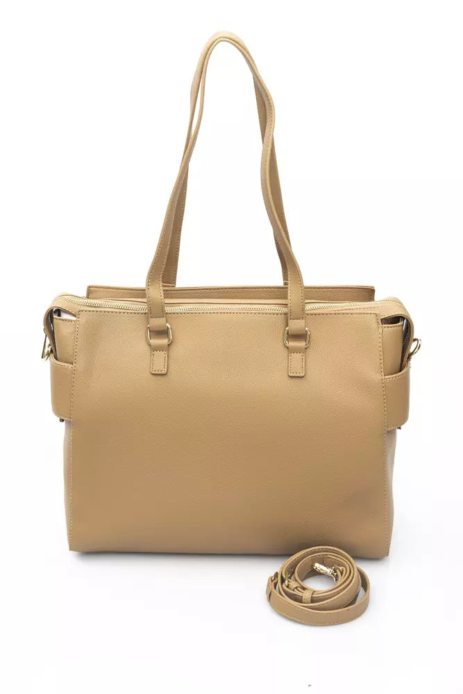 Baldinini Trend Beige Polyurethane Handbag
