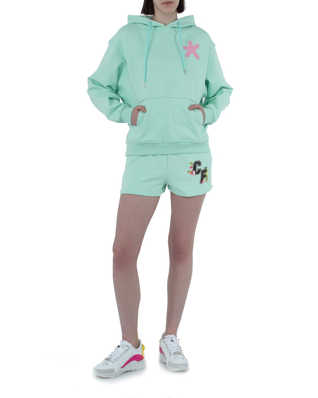 Comme Des Fuckdown Green Cotton Short