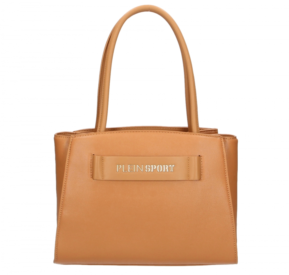 플레인 스포츠 베이지 폴리우레탄 숄더백