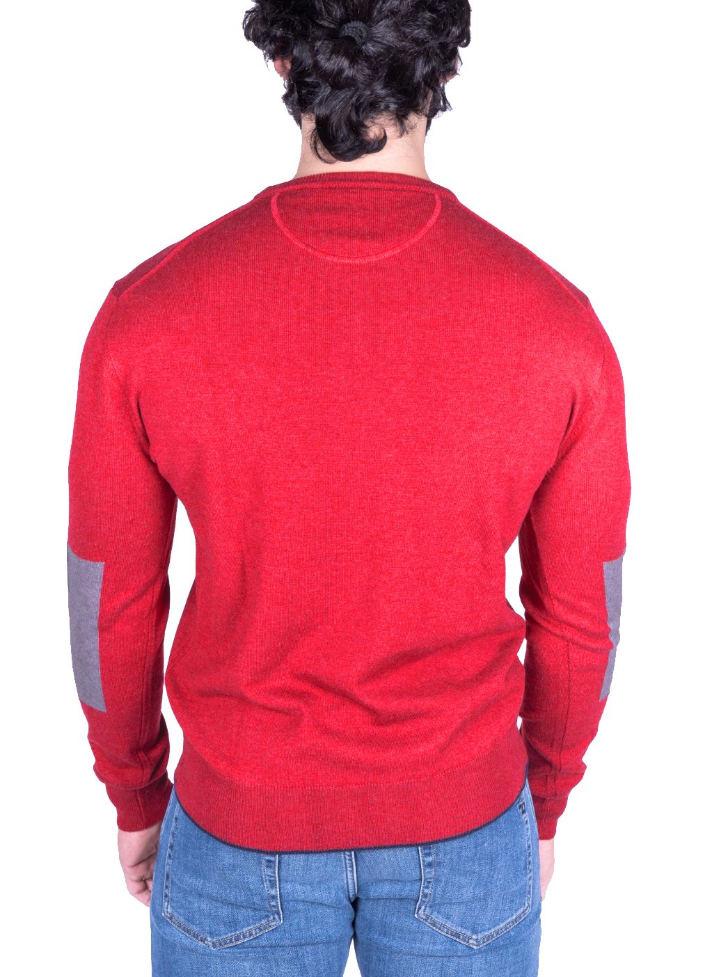 La Martina Red Cotton Sweater