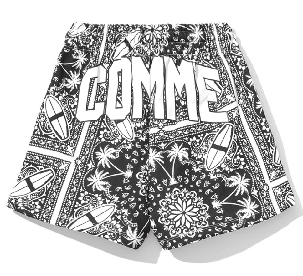 Comme Des Fuckdown Black Cotton Short