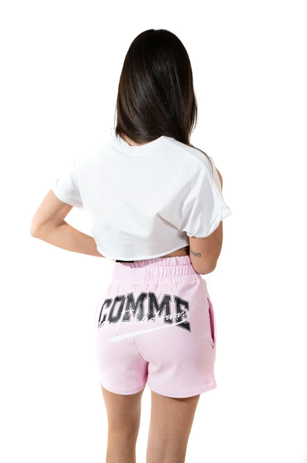 Comme Des Fuckdown Pink Cotton Short