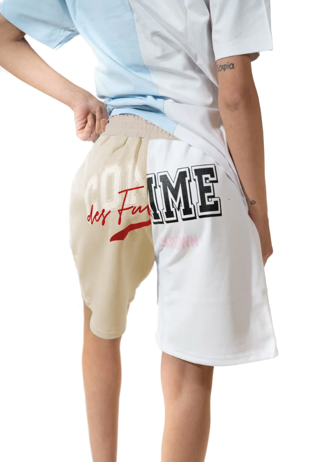 Comme Des Fuckdown Beige Cotton Short