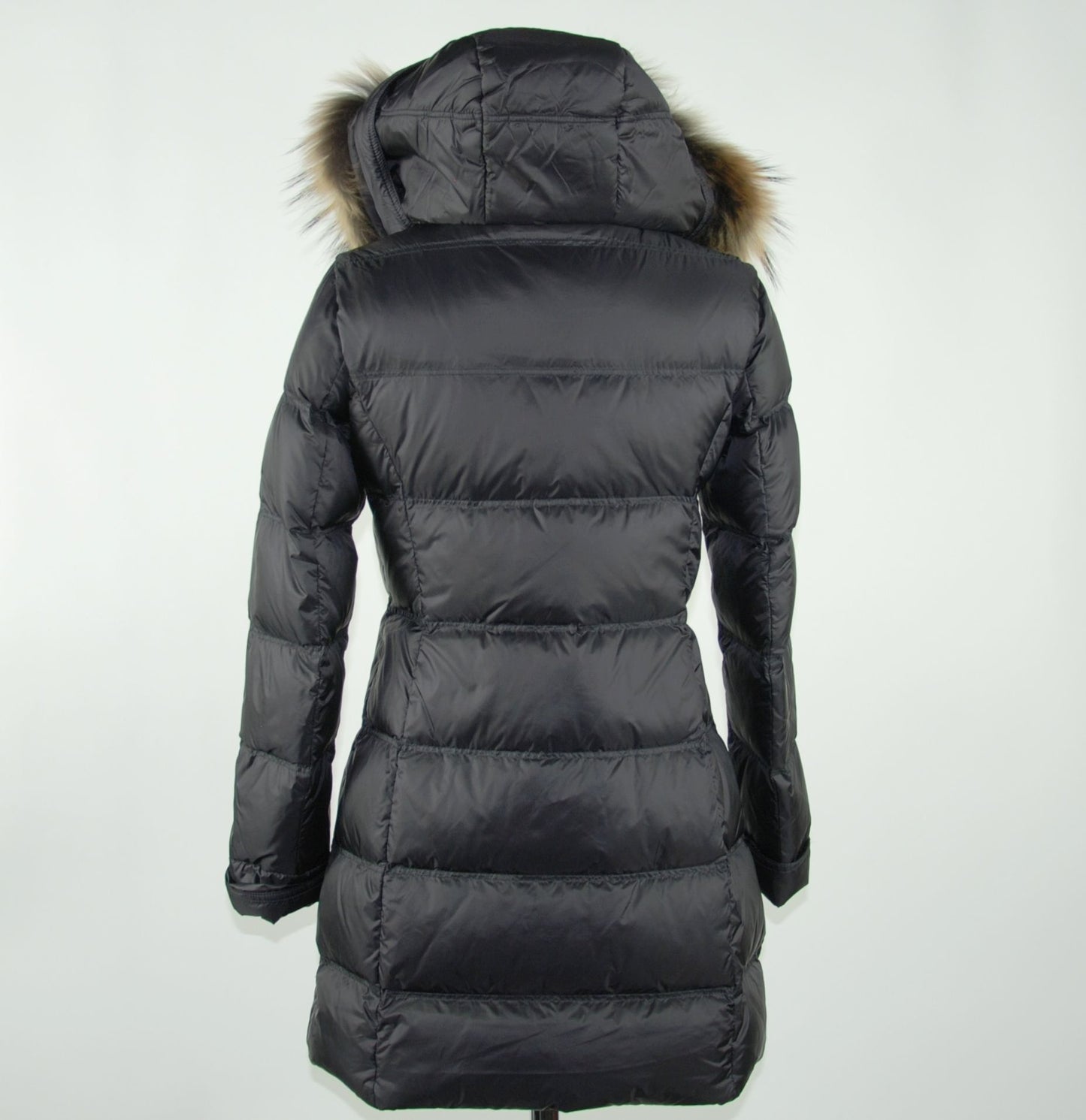 Emilio Romanelli Elegant Black Polyester Duck Down Jacket
