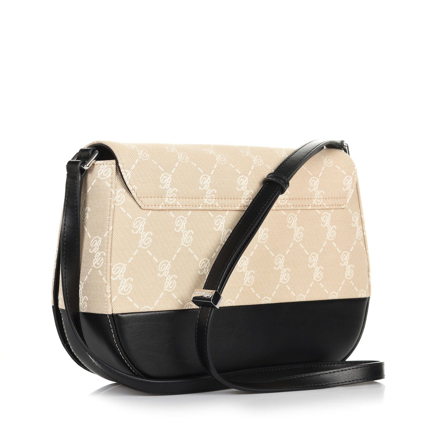Blumarine Black Cotton Crossbody Bag