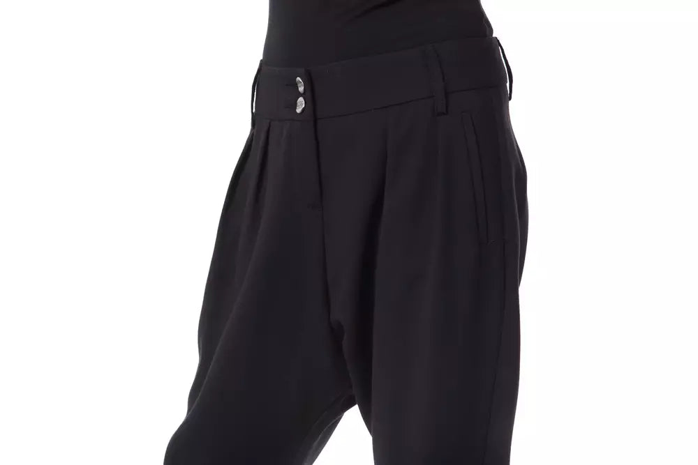 BYBLOS Black Polyester Jeans & Pant