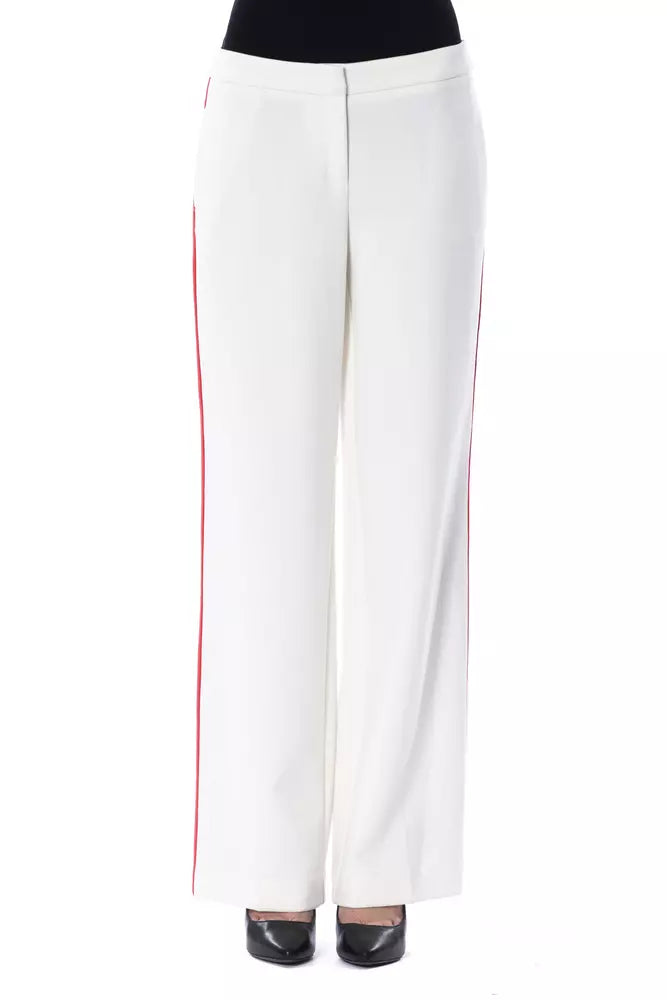 BYBLOS White Polyester Jeans & Pant