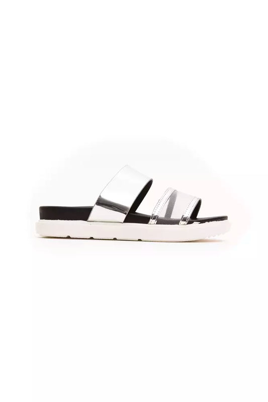 Péché Originel Silver Polyurethane Sandal