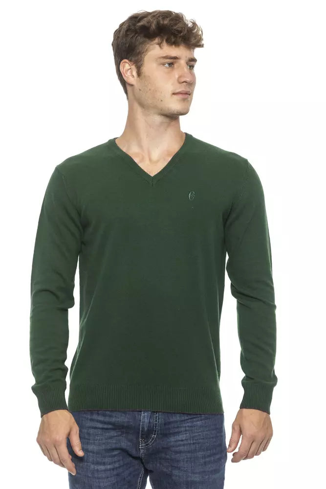 Conte of Florence Green Wool Sweater