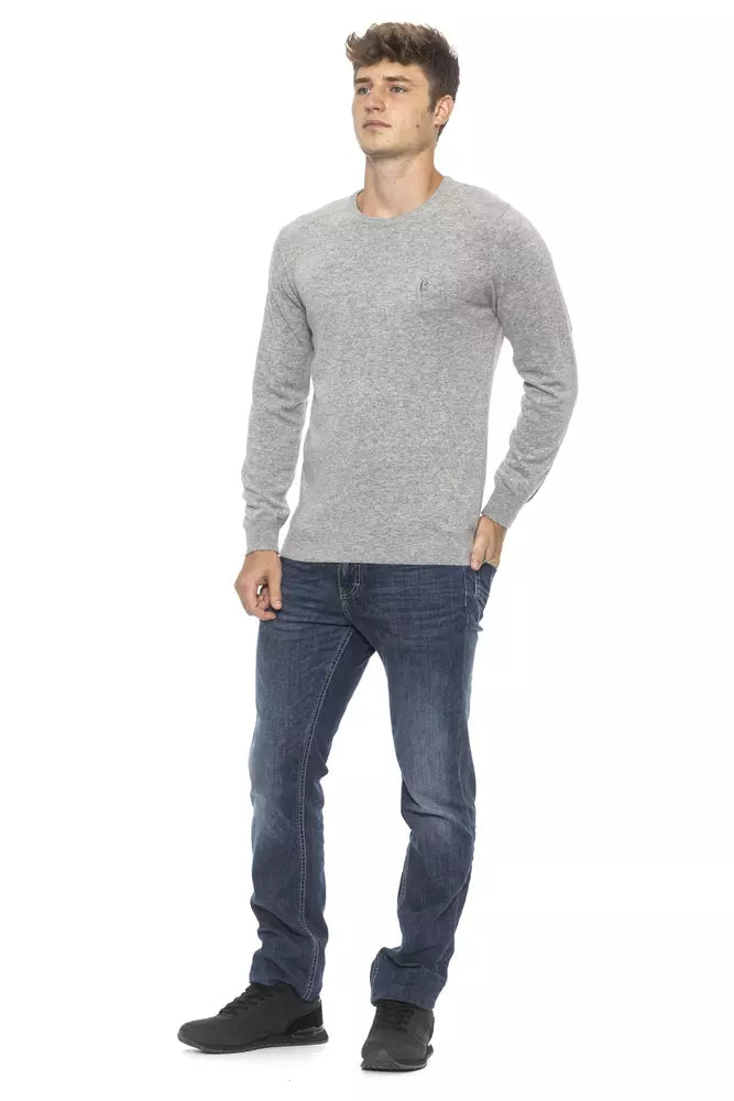 Conte of Florence Silver Wool Sweater