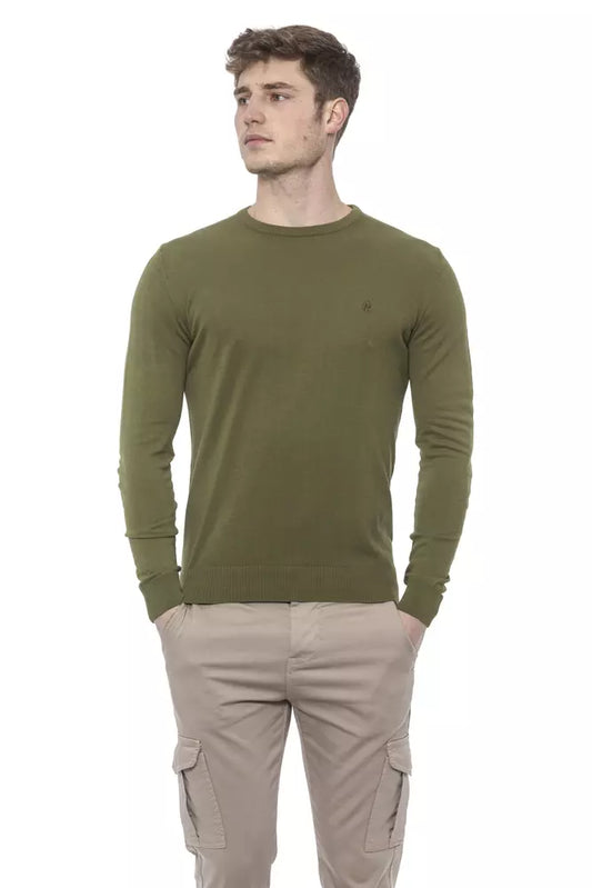 Conte of Florence Green Cotton Sweater