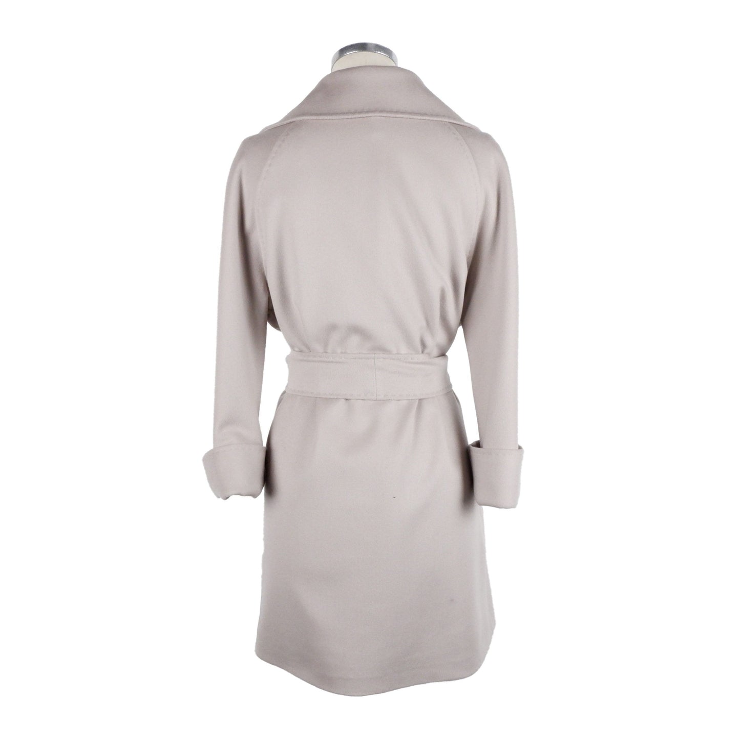 Made in Italy Beige Virgin Wool Jackets & Coat