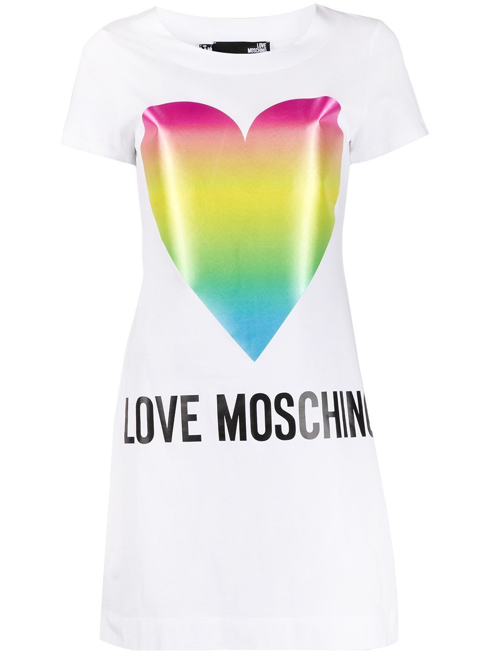 Love Moschino White Cotton Dress