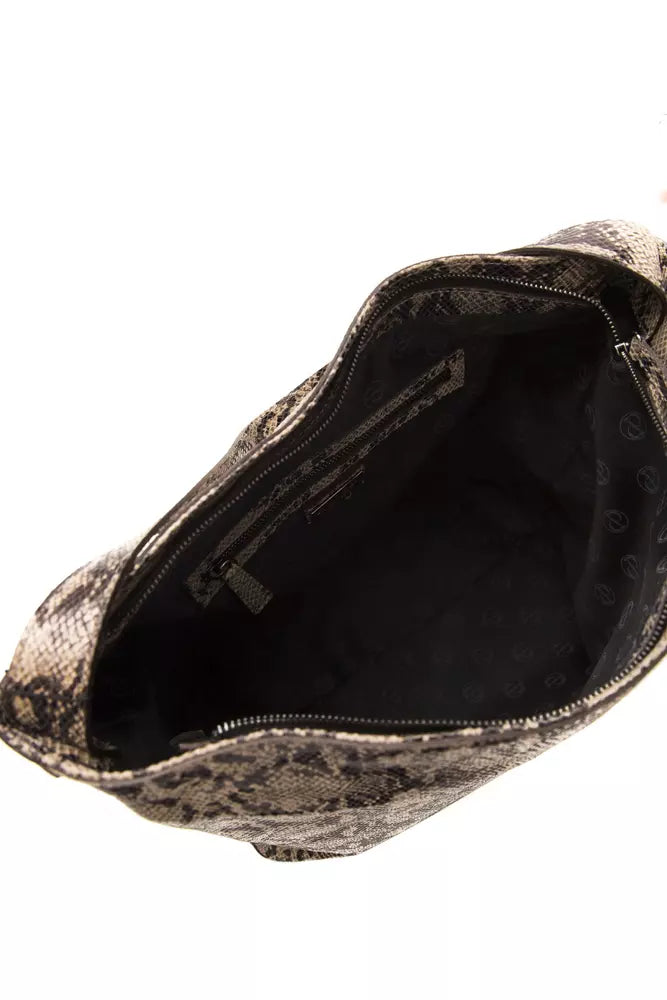 Pompei Donatella 브라운 가죽 숄더백