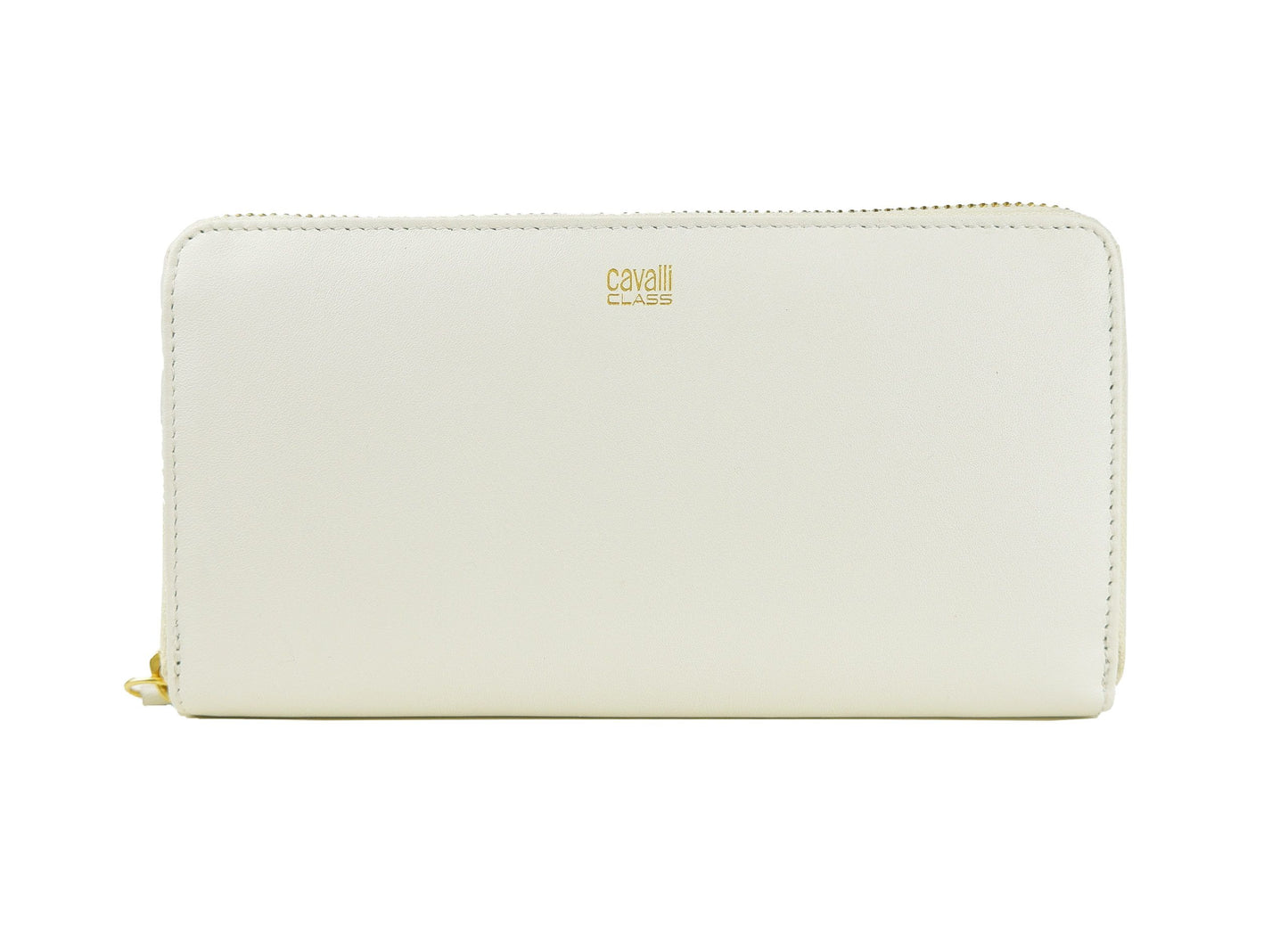 Cavalli Class White Calfskin Wallet