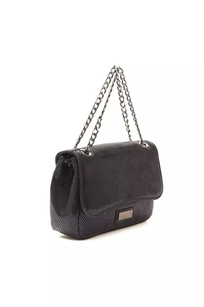 Pompei Donatella Blue Leather Crossbody Bag