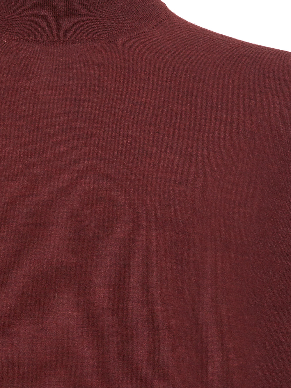 Colombo Bordeaux Cashmere Mock Neck Sweater