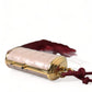 Dolce & Gabbana Pink Exotic Leather Mini Mirror Tassel Makeup Bag