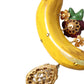 Dolce & Gabbana Gold Brass Crystal Banana Clip-on Jewelry Dangling Earrings