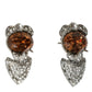 Dolce & Gabbana Silver Crystal Stone 925 Sterling Earrings