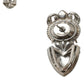 Dolce & Gabbana Silver Crystal Stone 925 Sterling Earrings