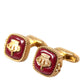 Dolce & Gabbana Gold Plated Crown Sterling Silver 925 Cufflink