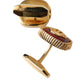 Dolce & Gabbana Gold Plated Crown Sterling Silver 925 Cufflink