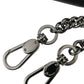 Dolce & Gabbana Black Lamb Leather Logo Card Holder Chain Strap Bags