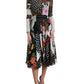 Dolce & Gabbana Multicolor Patchwork Floral Leopard Dress