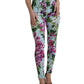 Dolce & Gabbana Multicolor Floral High Waist Leggings Pants